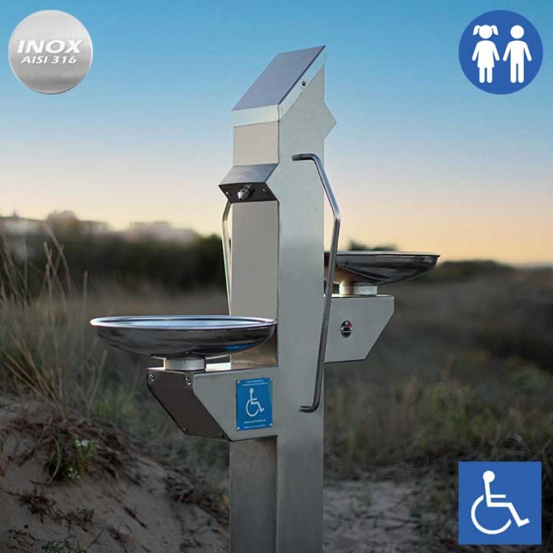 Font urbana Inclusiva per beure FX-03 inox